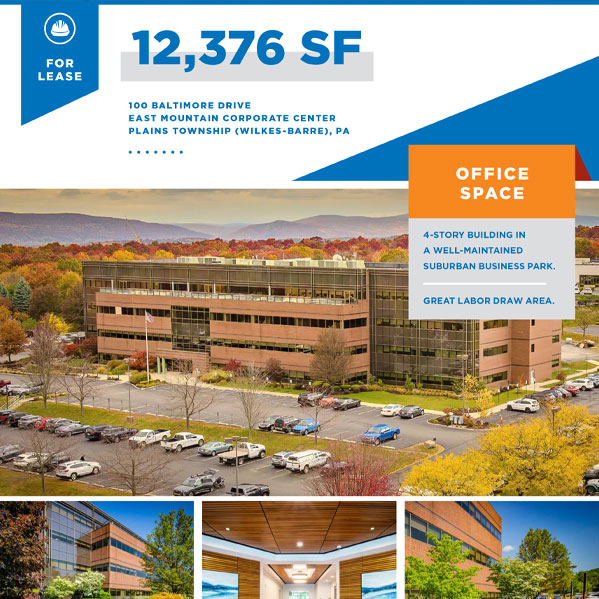 12,376 SF office space at 100 Baltimore Drive