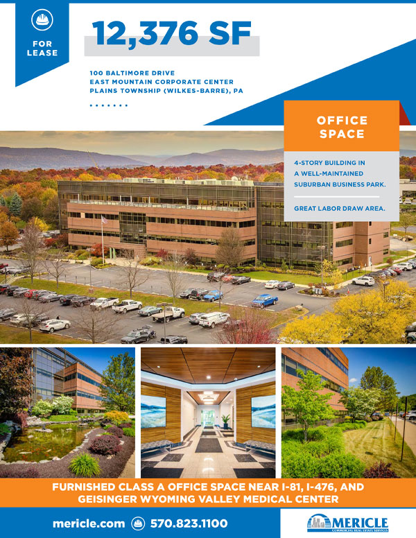 12,376 SF office space at 100 Baltimore Drive