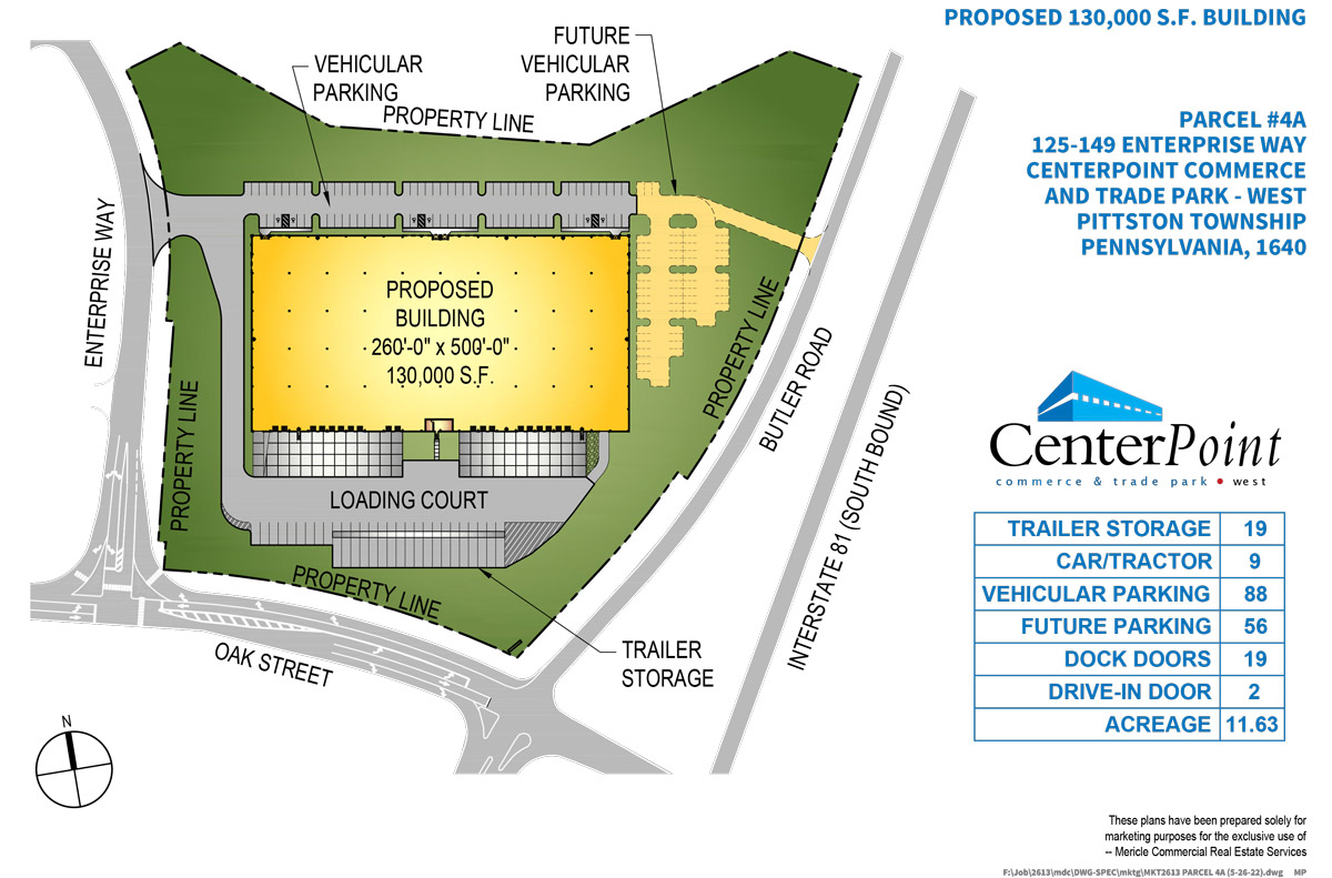 125-149 Enterprise Way, CenterPoint West, site plan