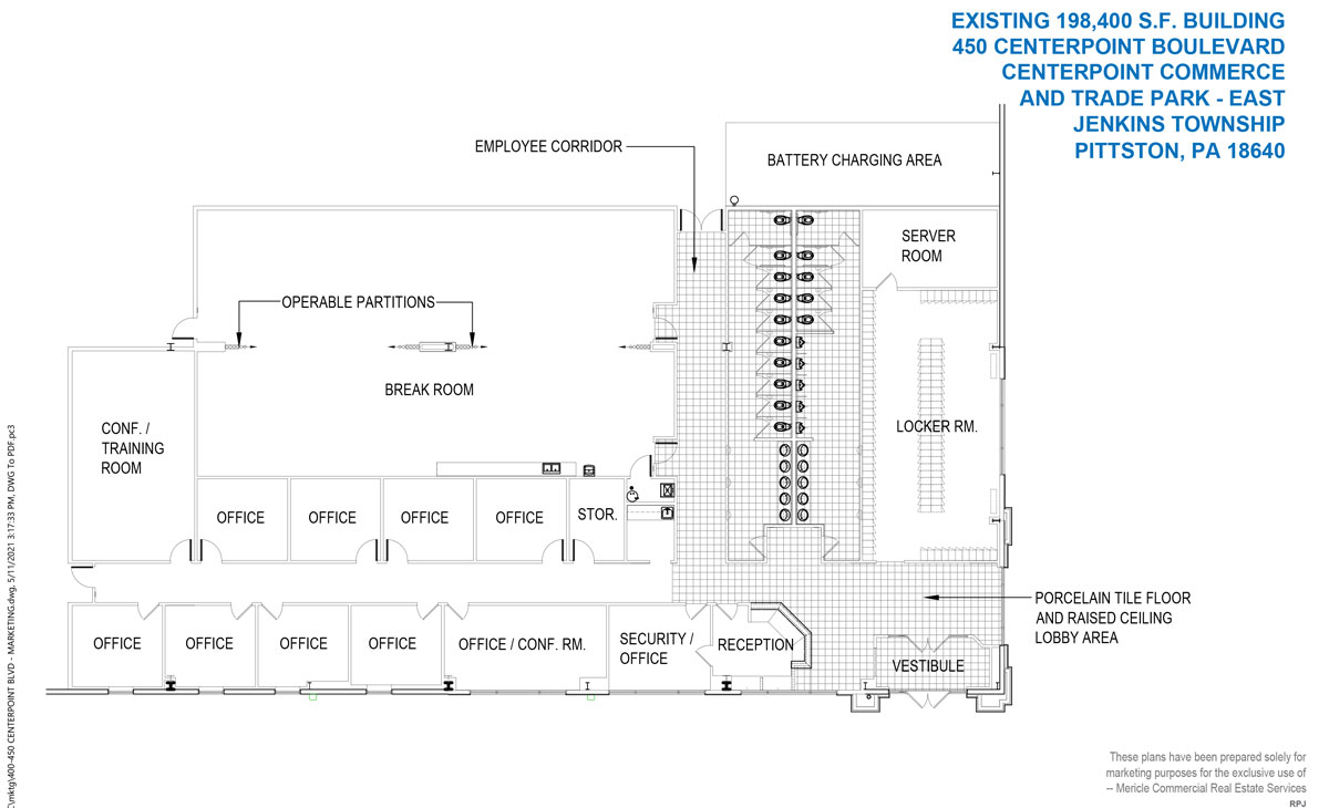 400-450 CenterPoint Blvd. Building Plan