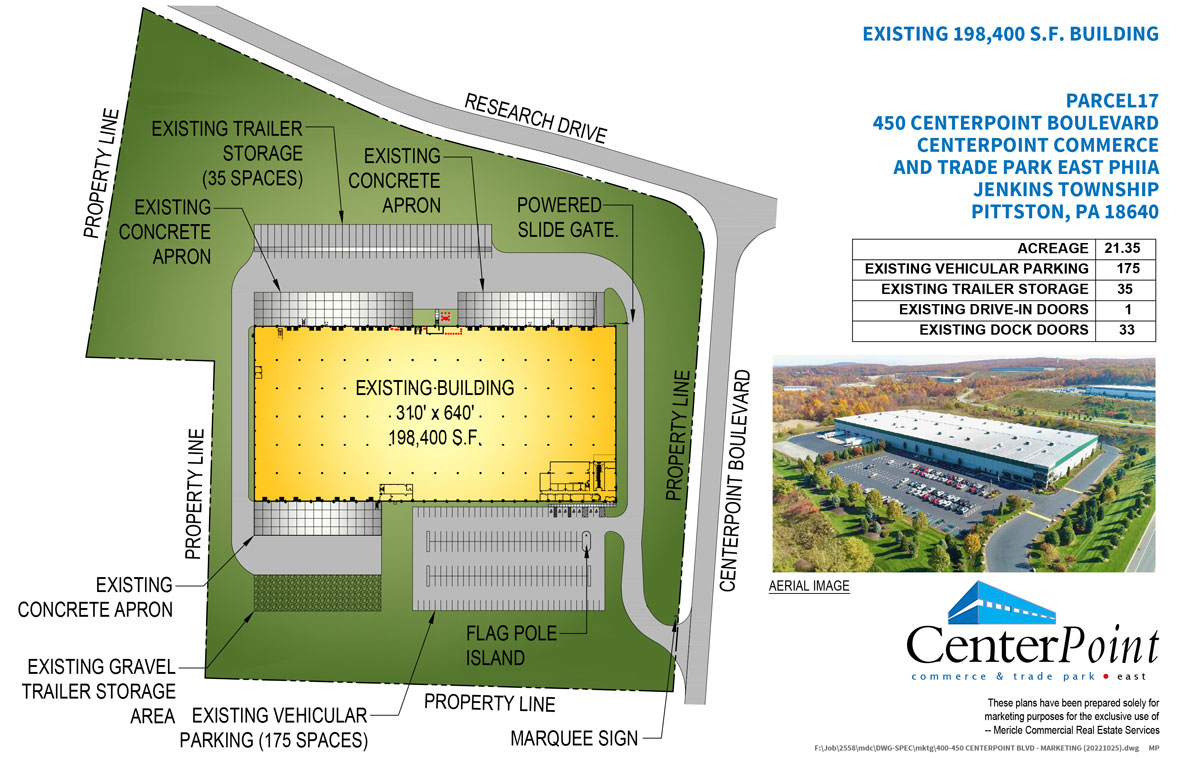 450 CenterPoint Boulevard, CenterPoint East, site plan