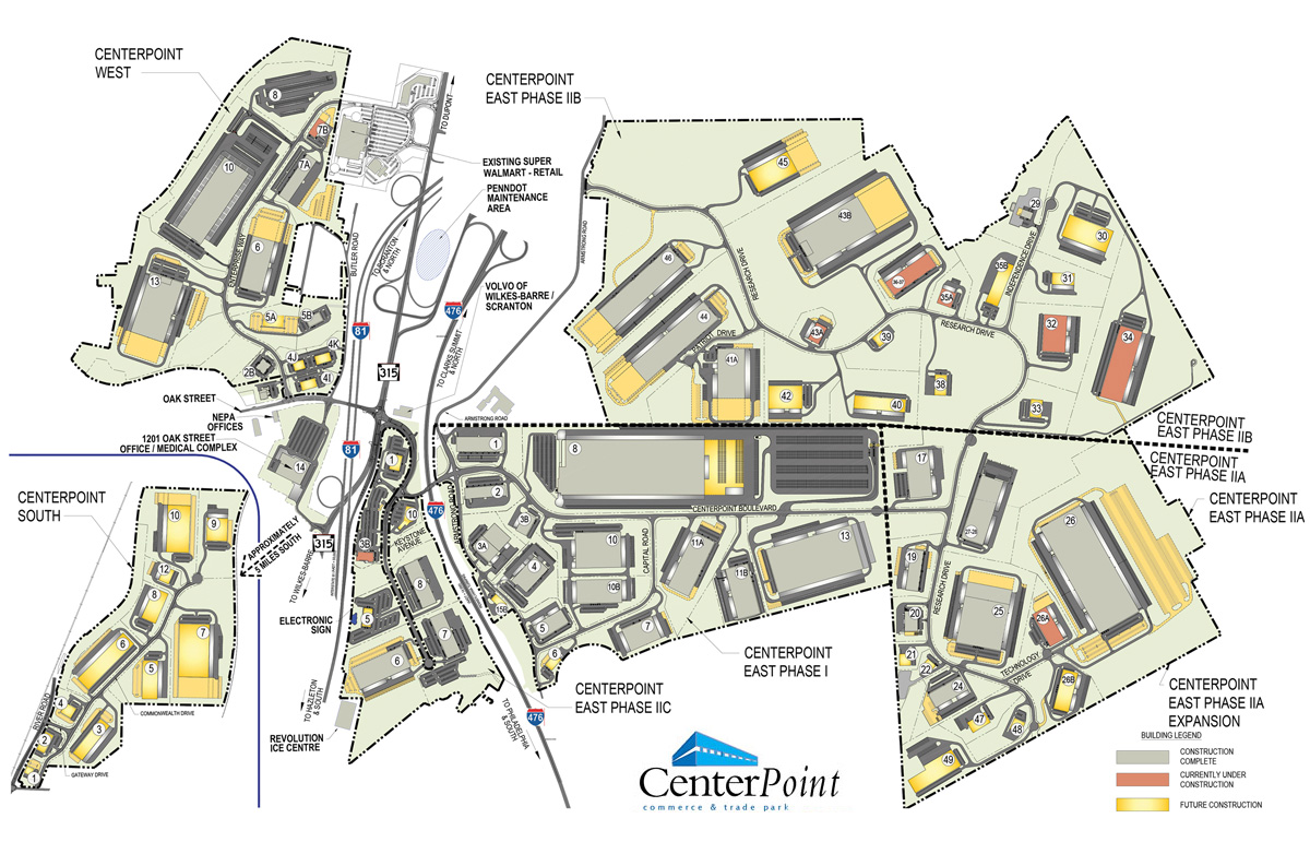 CenterPoint Commerce & Trade Park map
