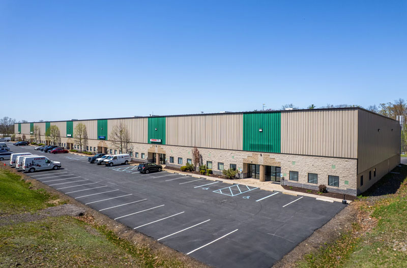 Drone full building photo of 4,077 SF Flex Space at 1200 Sathers Dr, Pittston, PA 18640